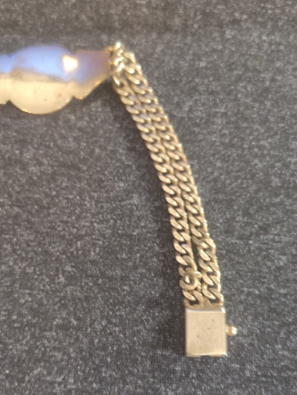 Vintage Heavy Solid 14k Gold Saint Barbara Cuban Link Bracelet - 25g (8.5") - Picture 9 of 16